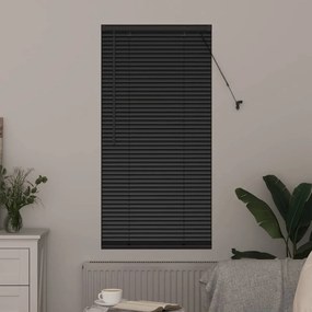 vidaXL Ρολό Παραθύρου με κουρτίνες Άλλο Μαύρο 80 x 130 εκ Αλουμίνιο