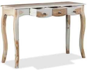 vidaXL Κονσόλα Τραπέζι με 3 Συρτάρια 110x40x76 εκ. Μασίφ Ξύλο Ακακίας