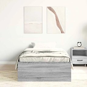 vidaXL Πλαίσιο Κρεβατιού Γκρι Sonoma 100x200 εκ.