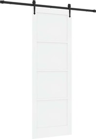 vidaXL Συρόμενη Πόρτα ORKDAL Λευκό και Μαύρο 83 x 232 εκ.
