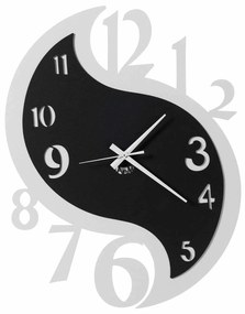 Karma nero μεταλλικό ρολόι τοίχου 46Χ36εκ./Arti e Mestieri
