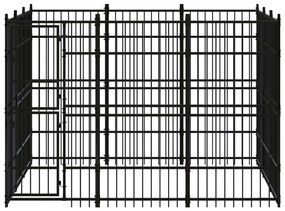 vidaXL Κλουβί Σκύλου Εξωτερικού Χώρου 8,29 μ² από Ατσάλι
