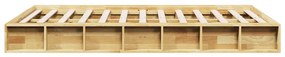 vidaXL Πλαίσιο κρεβατιού χωρίς στρώμα 120x200 cm μασίφ ξύλο δρυς