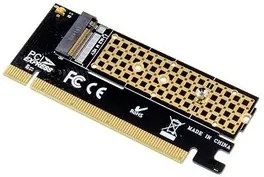 POWERTECH κάρτα επέκτασης 16x PCIe σε M.2 M Key NVMe ST529