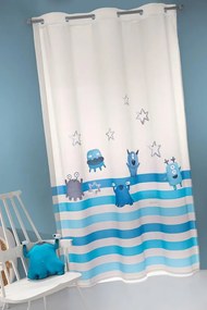 ΠΑΙΔΙΚΗ ΚΟΥΡΤΙΝΑ 160x240cm SAINT CLAIR - SOFT-TOUCH MONSTERS BLUE