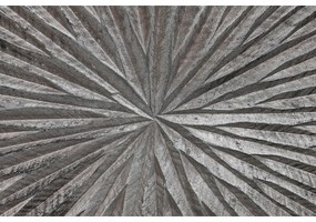 Διακόσμηση τοίχων DKD Home Decor 3D 121,5 x 2,5 x 122 cm Ασημί Σύγχρονη