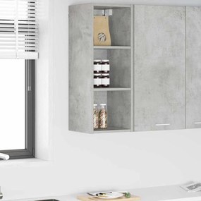 vidaXL Κρεμαστό ντουλάπι Σκυρόδεμα Γκρι 30 x 29,5 x 80 εκ.