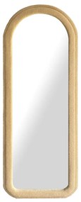 Τοίχο καθρέφτη Home ESPRIT Καφέ Βελούδο Scandi 60 x 4 x 160 cm