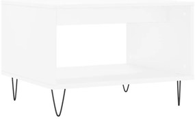 vidaXL Τραπεζάκι Σαλονιού Λευκό 60 x 50 x 40 εκ. από Επεξεργ. Ξύλο