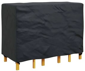 vidaXL Κάλυμμα επίπλων εξωτερικού χώρου Μαύρο 130 x 80 x 70 εκ. 210D
