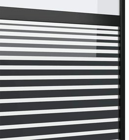 vidaXL Συρόμενη Πόρτα Μαύρο 90 x 205 cm Tempered γυαλί, Αλουμίνιο