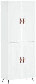 vidaXL Ντουλάπι Λευκό 69,5x34x180 εκ. από Επεξεργασμένο Ξύλο