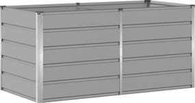 vidaXL Γλάστρα Ανοιχτό γκρι 160 x 80 x 75 cm Ατσάλι