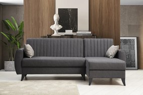 Stewehome γωνιακός καναπές Alkon 223x130x86 cm