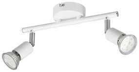 Φωτιστικό Οροφής - Σποτ Paris R80912031 2xGU10 35W 8x25x13cm White Mat RL Lighting Metal