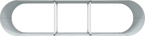 vidaXL Ανεβασμένο Κρεβάτι Καφέ 320 x 80 x 81 cm Ατσάλι