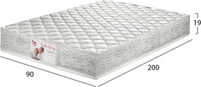 ΣΤΡΩΜΑ POCKET SPRING ΜΟΝΟ 90x200 ΔΙΠΛΗΣ ΟΨΗΣ HM309.07