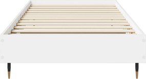 vidaXL Σκελετός Κρεβατιού Λευκό 80 x 200 cm Επεξεργασμένο Ξύλο