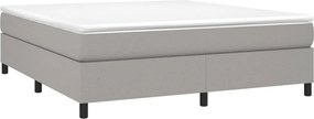 vidaXL Κρεβάτι Boxspring με Στρώμα Αν. Πράσινο 160x200εκ Υφασμάτινο