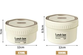 Σετ 3 Δοχεία Φαγητού Inox 1540ml σε Θερμική Τσάντα