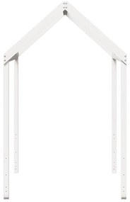 vidaXL Οροφή Κρεβατιού Παιδική Λευκό 207x95,5x159εκ. Μασίφ Ξύλο Πεύκου