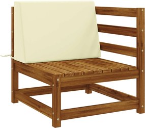 vidaXL Μαξιλάρι πλάτης SOEST 100% Πολυεστέρας Κρεμ 60 x 20 x 40 cm