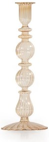 Κηροπήγιο Pedri 8,5x25 Light Brown Nef-Nef Homeware Γυαλί