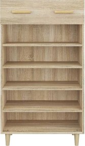 VidaXL Παπουτσοθήκη Sonoma Δρυς 60x35x105 εκ. από Επεξεργασμένο Ξύλο