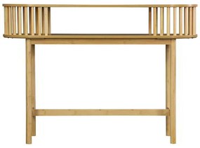 Κονσόλα Nodial pakoworld MDF/Bamboo σε φυσική απόχρωση 120x39x85εκ
