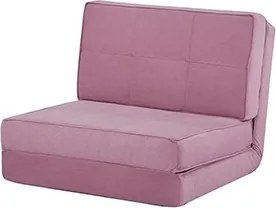 Πολυθρόνα κρεβάτι Nextdeco Flex ροζ Υ62x74x80εκ.