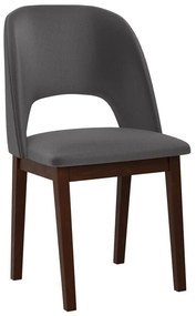 Καρέκλα Victorville 333, Καρυδί, Σκούρο γκρι, 82x45x45cm, 6 kg, Ταπισερί, Ξύλινα, Ξύλο: Οξιά | Epipla1.gr