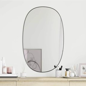 vidaXL Καθρέφτης Τοίχου Μαύρος 70x45 εκ.