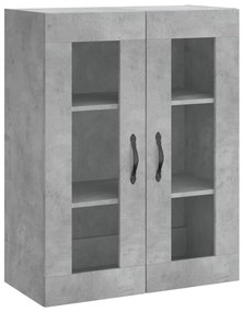 vidaXL Ντουλάπι Επιτοίχιο Γκρι Σκυροδεμ. 69,5x34x90 εκ. Επεξεργ. Ξύλο