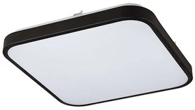 Φωτιστικό Οροφής - Πλαφονιέρα Agnes Square 8108 Led 16W 3000K 33,5X33,5cm Black Nowodvorski Metal, Plastic