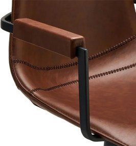 Isabel Dining Chair with Armrests Light Brown