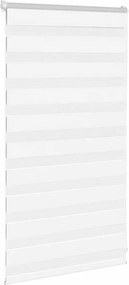 vidaXL Ζέβρα τυφλή Λευκό Πλάτος υφάσματος 85,9 εκ. Πολυεστέρας