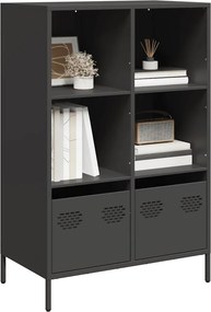vidaXL Ντουλάπι Μαύρο 68x39x103,5 εκ. από Χάλυβα