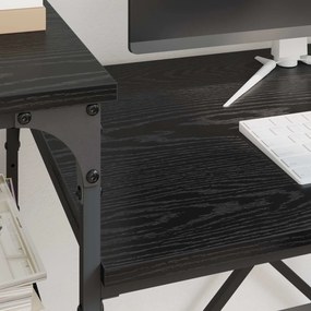 vidaXL Γραφείο Μαύρη Οξυά 105 x 50 x 90 cm Επεξεργασμένο ξύλο