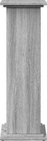 vidaXL Βάση Οθόνης με Αποθ. Γκρι Sonoma 31x30x90 εκ Επεξεργασμένο Ξύλο