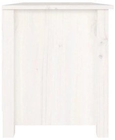 Παπουτσοθήκη Λευκή 70 x 38 x 45,5 εκ. από Μασίφ Ξύλο Πεύκου - Λευκό