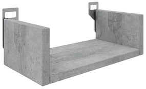 Ραφιέρα τοίχου Derva pakoworld σε cement γκρι απόχρωση 30x15x10cm (1 τεμάχια)