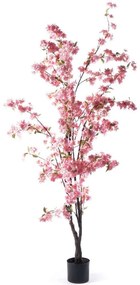Τεχνητό Δέντρο Κερασιά Prunus 7501-6 80x80x170cm Pink Supergreens Polyethylene,Fabric