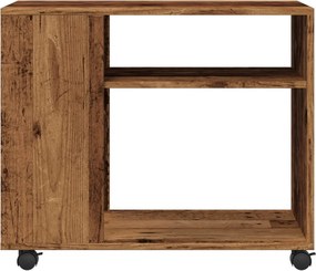 vidaXL Βοηθητικό Τραπέζι με Ρόδες 70x35x60 εκ. Επεξεργ. Ξύλο