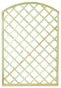 Ξύλινο Καφασωτό διαγώνιο αψίδα 12x12 120(Y) x 180εκ