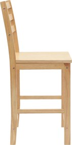 vidaXL Καρέκλες φαγητού 2 pcs Φυσικό 40 x 47,5 x 99,5 εκ