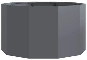 vidaXL Γλάστρα Ανθρακί 90 x 90 x 50 cm Ατσάλι