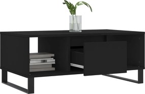 vidaXL Τραπεζάκι Σαλονιού Μαύρο 90x50x36,5 εκ. Επεξεργασμ. Ξύλο