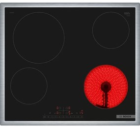 Bosch PKE645FP2E Αυτόνομη Κεραμική Εστία INOX Πλαίσιο -PKE645FP2E