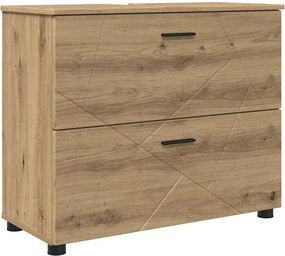 vidaXL Ντουλάπι Μπάνιου με συρτάρι Artisan Oak 76,5 x 35 x 64 εκ