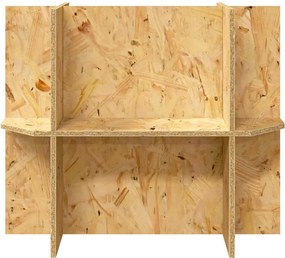 vidaXL Βάση Terrarium με ράφι Καφέ 60 x 30 x 50 εκ. OSB